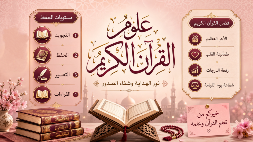 تحفيظ القرآن الكريم وتعليم التجويد أونلاين للأطفال والنساء والناطقين بالفرنسية والإنجليزية